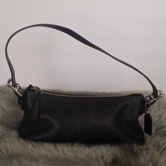 Coach | Bags | Coach Black Leather Baguette Shoulder Bag | Poshmark